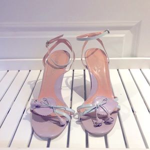Via Spiga Sacha ankle strap heel aqua lilac. 7.5